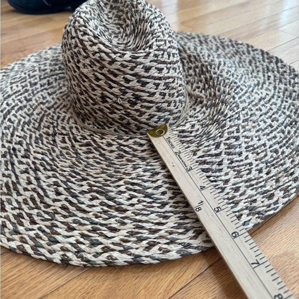 Brooklyn Hat Company Raffia Oversized Floppy Wide Brim Sun Hat One size - Picture 4 of 8
